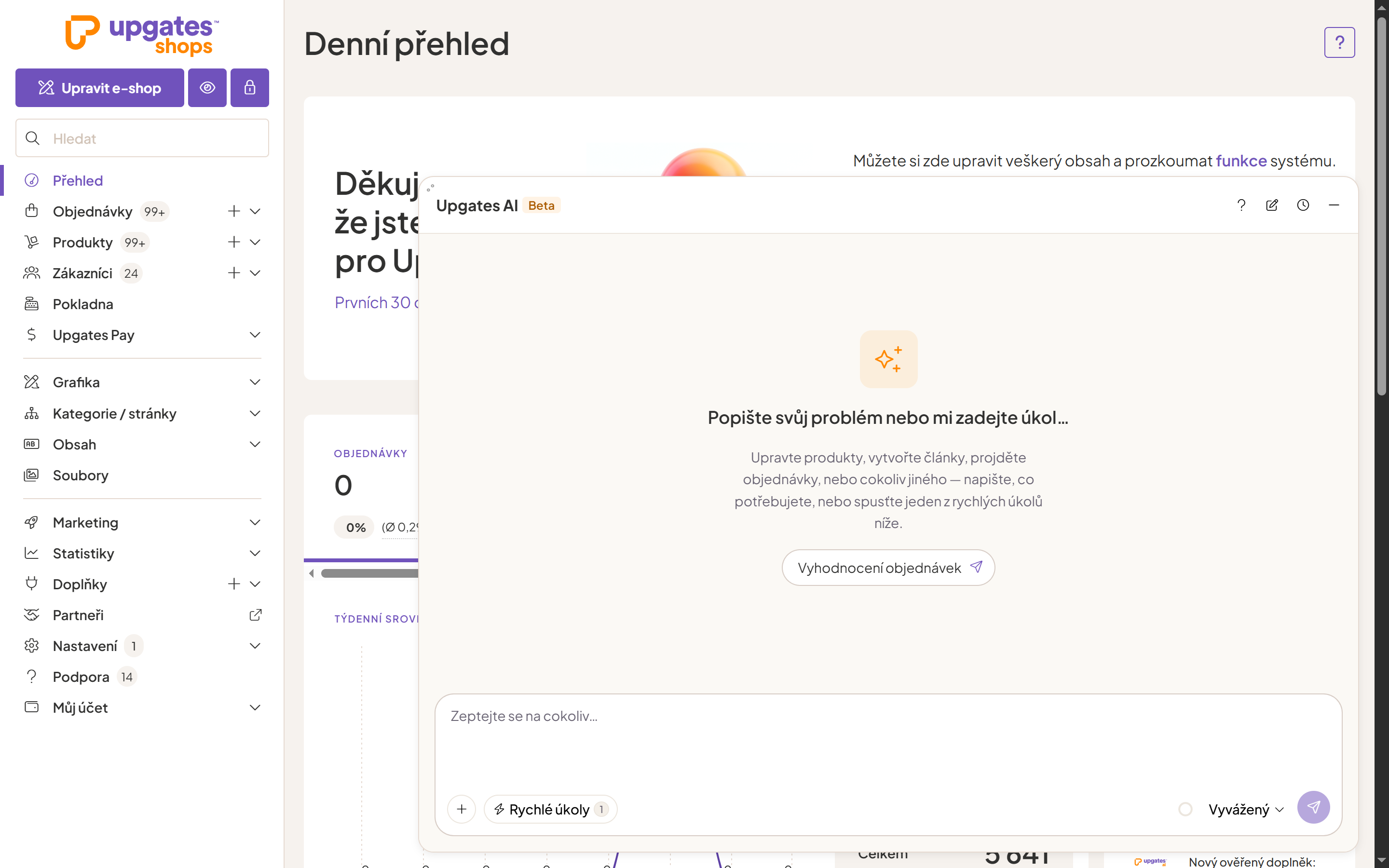 Upgates AI asistent v praxi